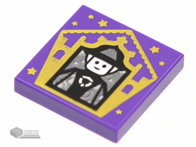 Lego Bpb Tile X With Groove With Chocolate Frog Card