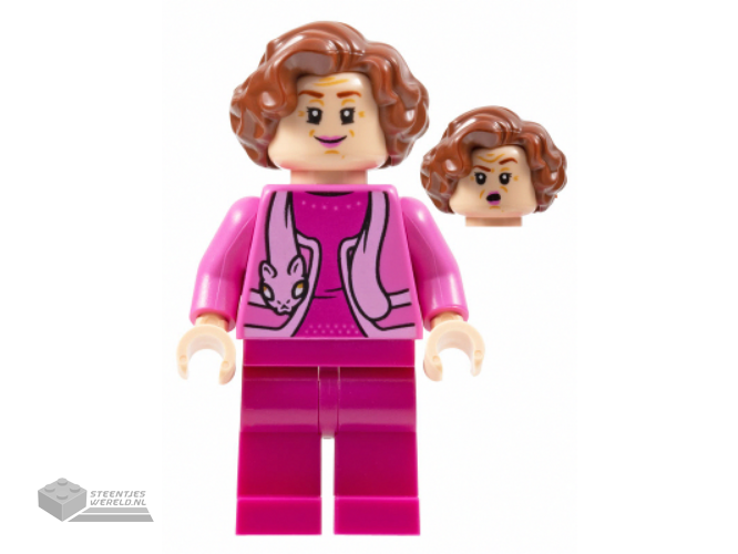 hp356 – Professor Dolores Umbridge, Dark Pink Jacket with Cat Scarf