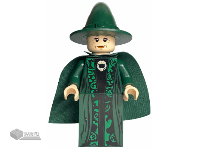 Lego® Hp093 Professor Minerva Mcgonagall Dark Green Robe And Cape