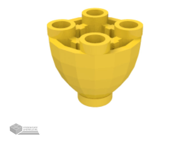 24947 – Steen, rond 2 x 2 Dome onderkant met noppen