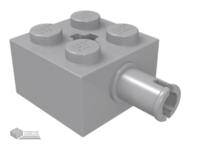 6232 – Steen, aangepast 2 x 2 met pin en Technic as gat