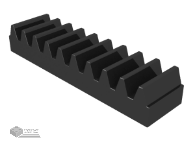 Lego® Technic 3743, 4211450 gear rack 1x4, toothed bar, light bluish gray