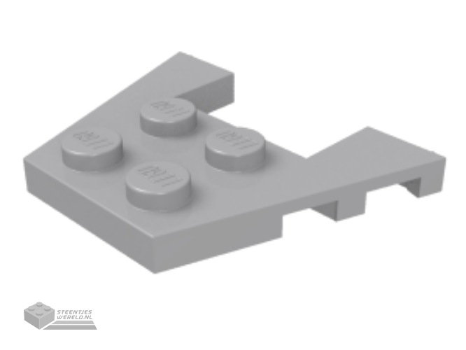 48183 – Wedge, Plaat 3 x 4 met nop inkepingen