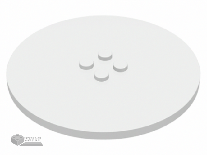 6177 – Tegel, rond 8 x 8 met 4 noppen in middenstuk