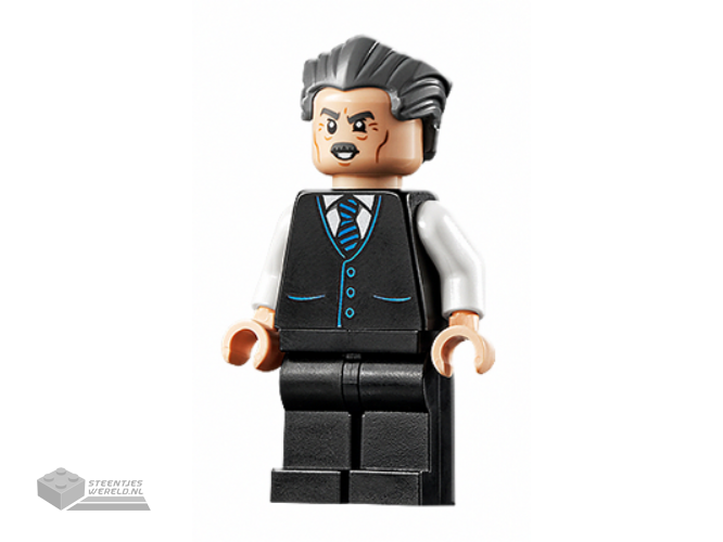 sh710 – J. Jonah Jameson – Vest with Striped Tie, Swept Back Hair