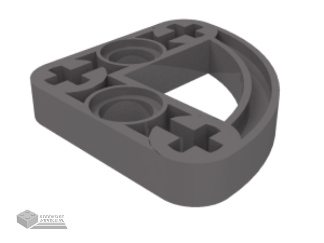 32249 – Technic, Liftarm, aangepast L-vorm kwart Ellipse dun 3 x 3