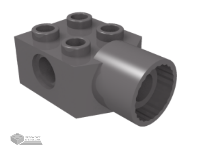 48169 – Technic, Steen aangepast 2 x 2 met pin gat, Rotation Joint Socket