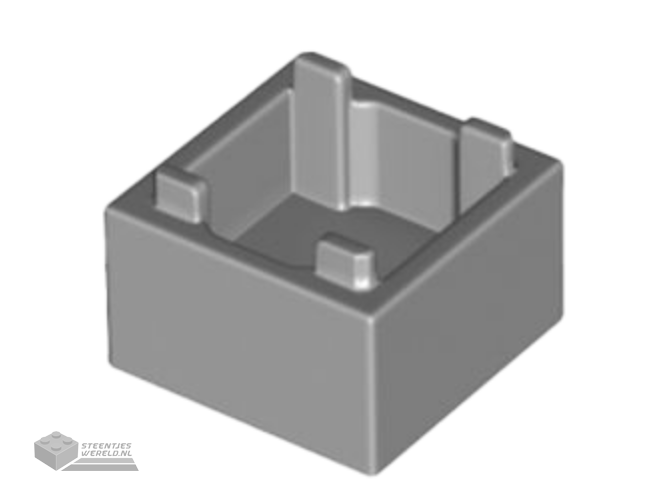 2821 – Container, Box 2 x 2 x 1 – Top Opening with Raised Inner Bottom