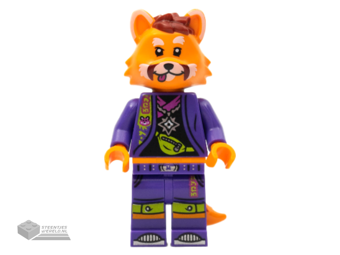 vid017 – Red Panda Dancer, Vidiyo Bandmates, Series 1 (Minifigure Only without Stand and Accessories)