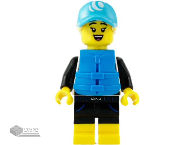 col374 – Paddle Surfer, Series 21 (Minifigure Only without Stand and Accessories)