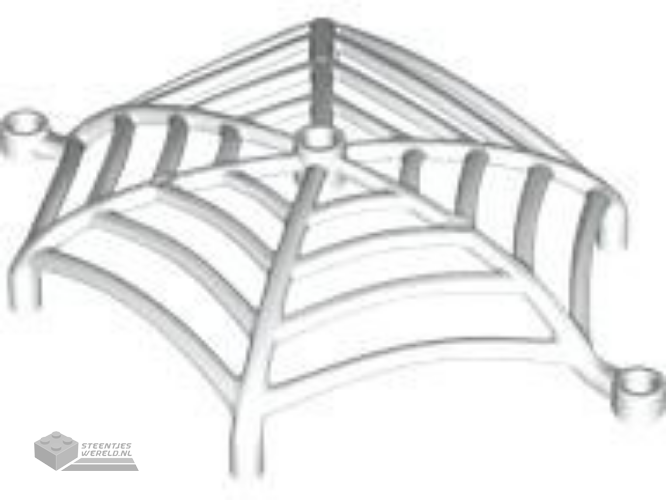 4048 – Spider Web Curved with Bar Ends and Holes for Bars – Flexible Rubber