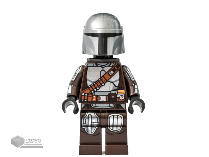 sw1166 – The Mandalorian / Din Djarin / ‘Mando’ – Silver Beskar Armor, Jet Pack