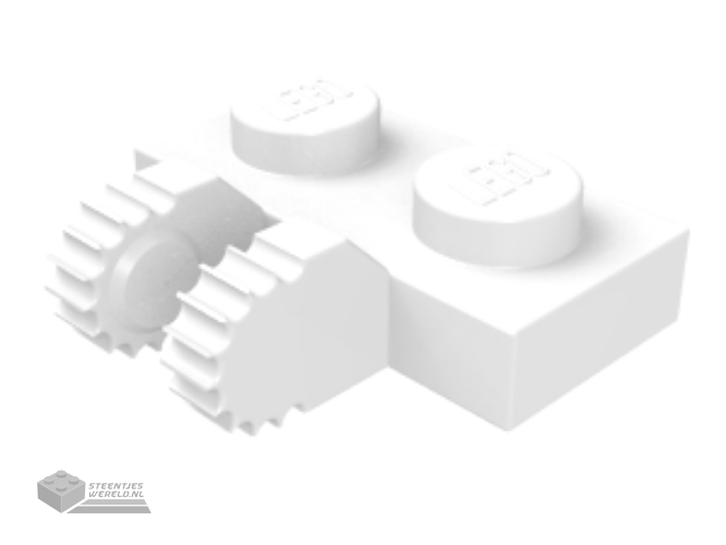 60471 – Scharnier Plaat 1 x 2 Locking met 2 Fingers op zijkant en 9 Teeth