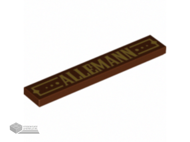 6636pb169 – Tile 1 x 6 with ‘ALLEMANN’ Pattern