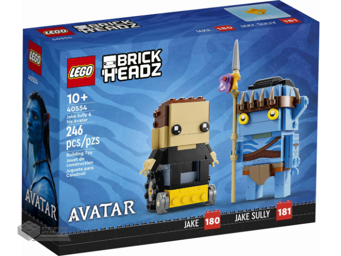 LEGO® BrickHeadz™ Jake Sully & his Avatar 40554 Building Toy Set (246 Pieces)