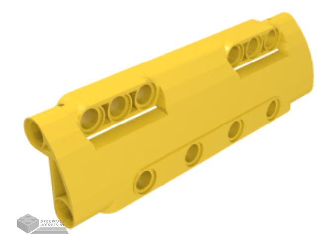 11954 – Technic, paneel gebogen 11 x 3 met 10 pin gaten door paneeloppervlak