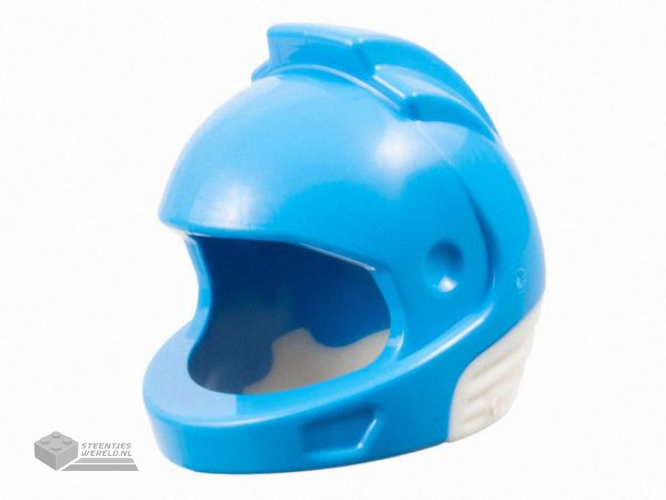 49663pb04 – Minifigure, Headgear Helmet Space, City Astronaut with Molded White Neck Base Pattern