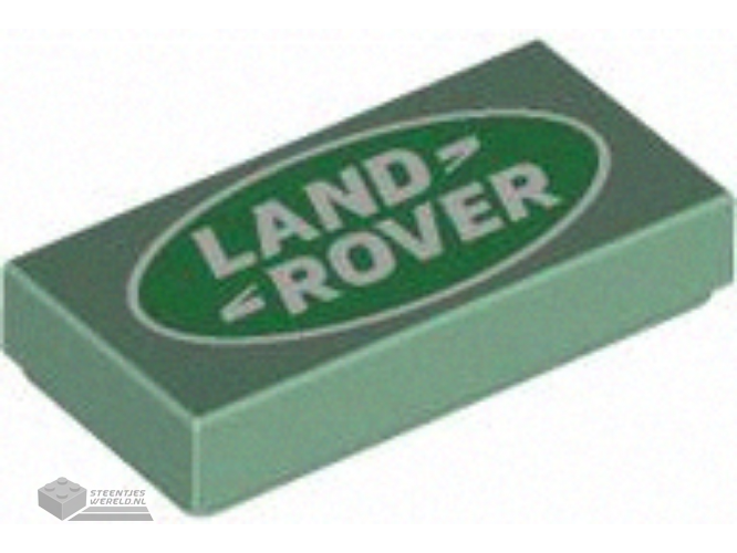 3069pb1147 – Tile 1 x 2 with Land Rover Logo Pattern