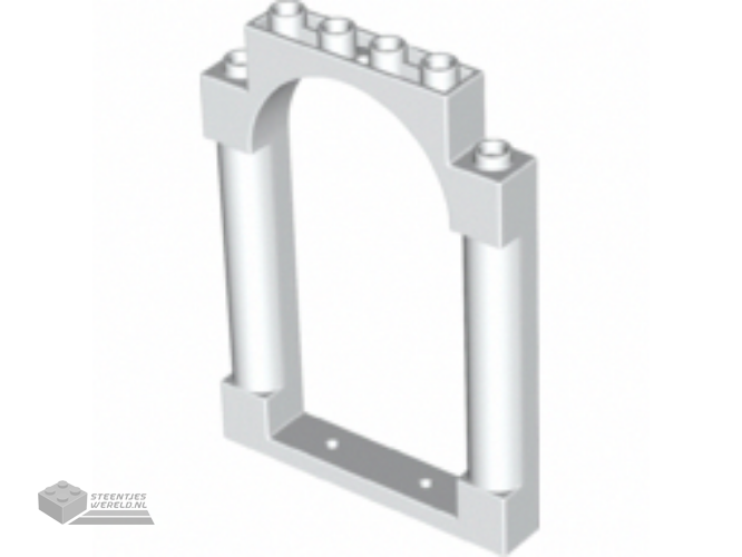40066 – Deurkozijn 1 x 6 x 7 afgeronde Pillars met bovenkant boog en inkepingen