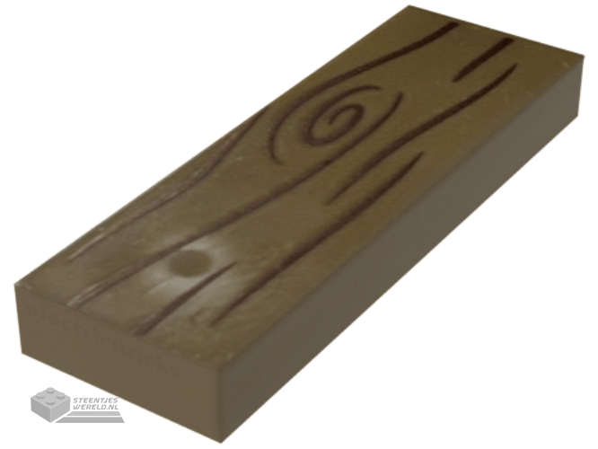 63864pb133 – Tile 1 x 3 with Wood Grain Pattern