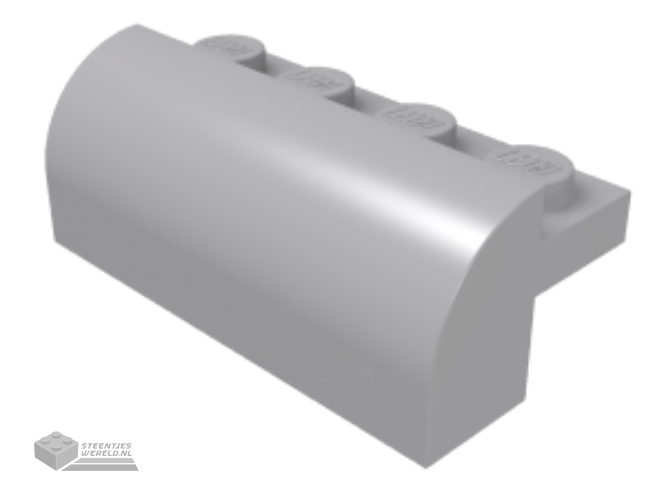 6081 – Dakpan, gebogen 2 x 4 x 1 1/3 met 4 verdiepte noppen