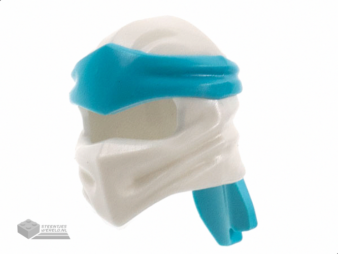 40925pb17 – Minifigure, Headgear Ninjago Wrap Type 4 with Molded Medium Azure Headband  Pattern