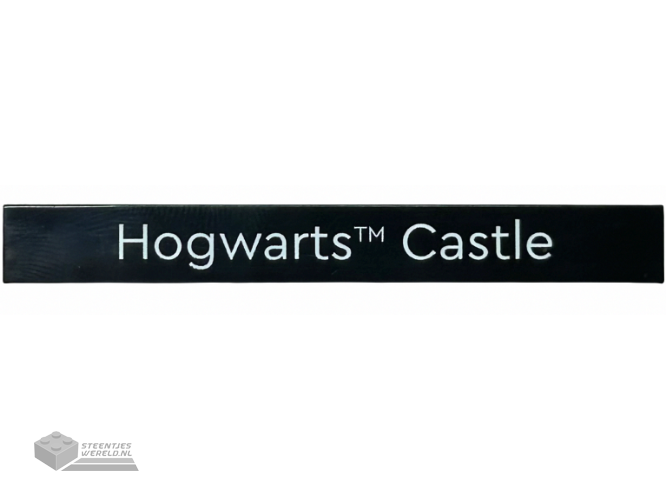 4162pb289 – Tile 1 x 8 with White ‘Hogwarts™ Castle’ Pattern