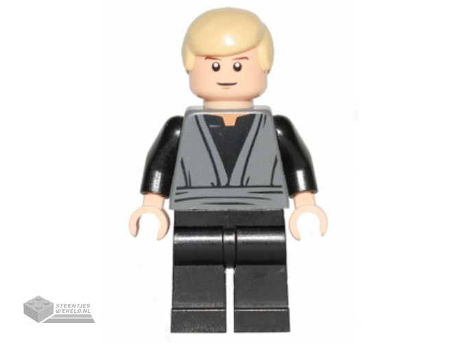 sw0395 – Luke Skywalker (Dark Bluish Gray Jedi Robe)