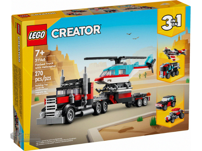 31146-1 – Flatbed Truck with Helicopter