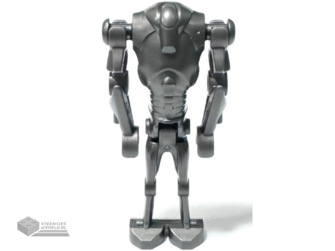 sw1321 – Super Battle Droid – Pearl Dark Gray, Narrow Head, Chest Light Indent