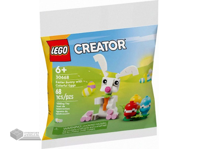 30668-1 – Easter Bunny with Colorful Eggs polybag