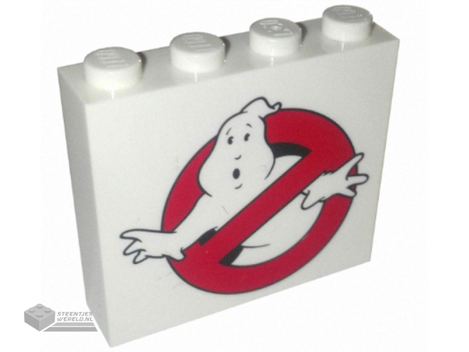 49311pb013 – Brick 1 x 4 x 3 with Ghostbusters Logo Pattern